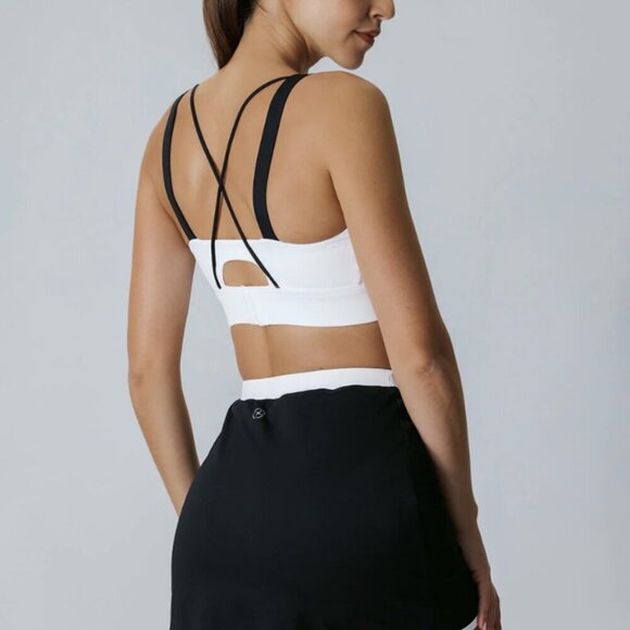 BERLOOK Black Contrast A-Line Skirt 18 - Picture 2 of 9